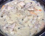 鶏肉のフリカッセ 粒マスタード風味作り方6写真