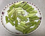 5分で?♡弁当♡アスパラのめんつゆバター作り方1写真