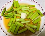 5分で?♡弁当♡アスパラのめんつゆバター作り方3写真