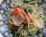 かいわれとカニカマとマロニーの中華和え作り方4写真