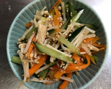 えのきとにんじんときゅうりの酢醤油和え作り方4写真
