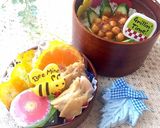 ハニーマスタードチキンとチリビーンズ弁当作り方6写真