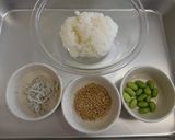 枝豆としらすのおむすび作り方1写真