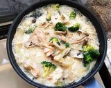 簡単ヘルシー☆鮭カマの豆乳クリームスープ作り方11写真