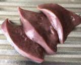 牛レバーとアスパラの味噌だれ炒め作り方1写真