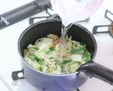 豆乳でまろやか中華スープのコーンビーフン作り方4写真