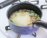 豆乳でまろやか中華スープのコーンビーフン作り方6写真