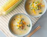 豆乳でまろやか中華スープのコーンビーフン作り方7写真