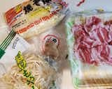 豚肉とザーサイともやしのあんかけ焼きそば作り方1写真