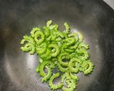 賄い!ゴーヤー甘酢醤油の三色丼作り方1写真