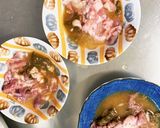 全てレンジ甘酢カレー味なす豚平焼き風作り方11写真