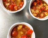 レンジ根菜春雨味噌トマト麻婆豆腐風サラダ作り方1写真