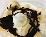 材料3つ*濃〜いチョコバナナシェイク作り方2写真