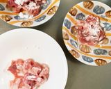 レンジさつま芋豚こまキムチ甘酢青椒肉絲風作り方3写真