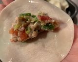 トマトクリームチーズネギ餃子作り方2写真
