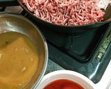 肉じゃが煮汁DEミートフィットチーネ作り方1写真