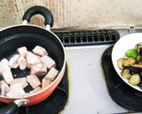 なすと鶏もも肉の味噌炒め作り方3写真