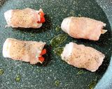 ダイエット　豚肉のパプリカチーズ巻き作り方1写真