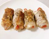 ダイエット　豚肉のパプリカチーズ巻き作り方2写真