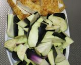 お茄子と厚揚げと豚肉のこってり炒め作り方3写真