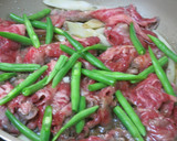 牛肉とごぼうといんげんの炒めもの作り方3写真