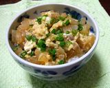 ◆節約！大根の卵とじ丼作り方4写真