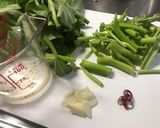台湾料理空心菜炒め作り方1写真