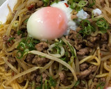 台湾拉麺の素でもやしとひき肉の焼きそば作り方5写真