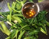 台湾料理空心菜炒め作り方4写真