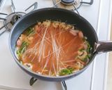 フライパンひとつで！ビーフンナポリタン作り方4写真