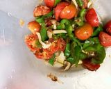 レンジピーマンしめじミニトマトのおかか和作り方7写真