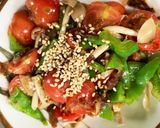 レンジピーマンしめじミニトマトのおかか和作り方9写真