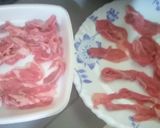 蠔油牛肉（牛バラのオイスターソース炒め）作り方1写真