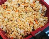 サバのカレー風味彩りチャーハン作り方4写真