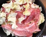 早!安!美味!キャベツと豚肉の重ね蒸し作り方2写真