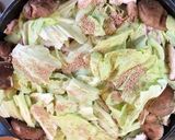 早!安!美味!キャベツと豚肉の重ね蒸し作り方3写真