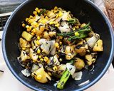 簡単ヘルシー☆カレー味噌味のひじきジャガ作り方9写真