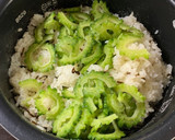 簡単！ゴーヤと塩昆布のごはん作り方4写真