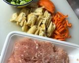 焼肉のタレと鳥ミンチの炊飯器で簡単おこわ作り方3写真