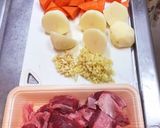 電気圧力鍋で作るトマ牛大豆のスープカレー作り方1写真