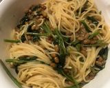 納豆とモロヘイヤの冷製パスタの作り方作り方2写真