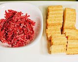 簡単☆厚揚げ豆腐と豚ひき肉炒め♪和風中華作り方1写真
