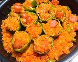 おこげが美味しい^^ピーマンオムライス作り方6写真