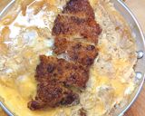親子鍋でかつ丼(作り置きとんかつ)作り方3写真