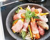 野菜くるくる♪彩り蒸し豚~♡作り方4写真
