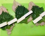 ＊鶏ササミの大葉チーズ巻き＊作り方1写真