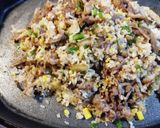 ホットプレートで、焼肉チャーハン作り方8写真