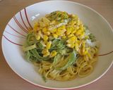 コーン味噌クリームパスタ作り方5写真