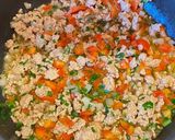 ガパオ風三色そぼろのスタミナ丼作り方8写真