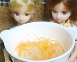 リカちゃん♡鯉の洗いサラダ ᗦ↞◃作り方2写真